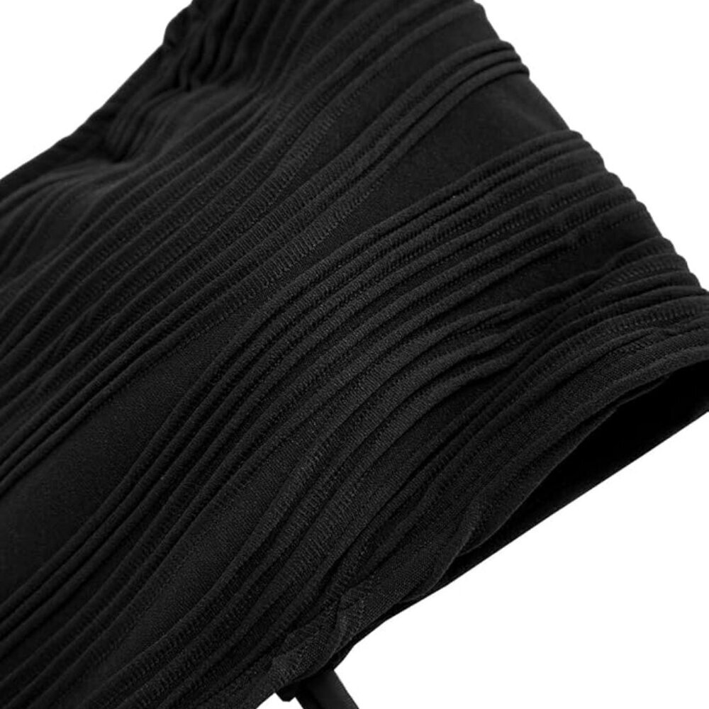 🖤 ZAFUL Black Ruched Bandeau Bikini | Size L - Picture 7 of 7